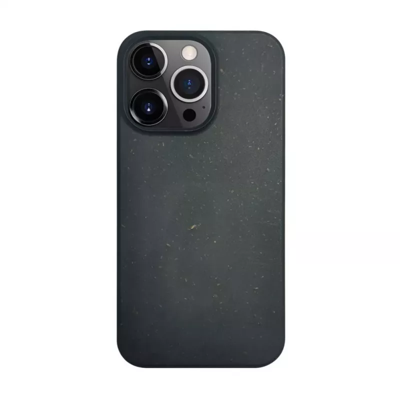 ILIKE Apple iPhone 14 Pro Silikon-Kunststoff-Hülle Eco Print Design Schwarz