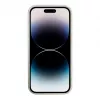 iLike Apple iPhone 14 Pro Silicone Plastic Case Eco Print Design White