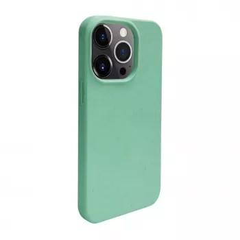 iLike Apple iPhone 14 Pro Silikon-Kunststoffhülle Eco Print Design Flower Green