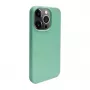 iLike Apple iPhone 14 Pro Silikon-Kunststoffhülle Eco Print Design Flower Green