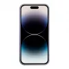 iLike Apple iPhone 14 Pro Silikon-Kunststoffhülle Eco Print Design Blume Lila