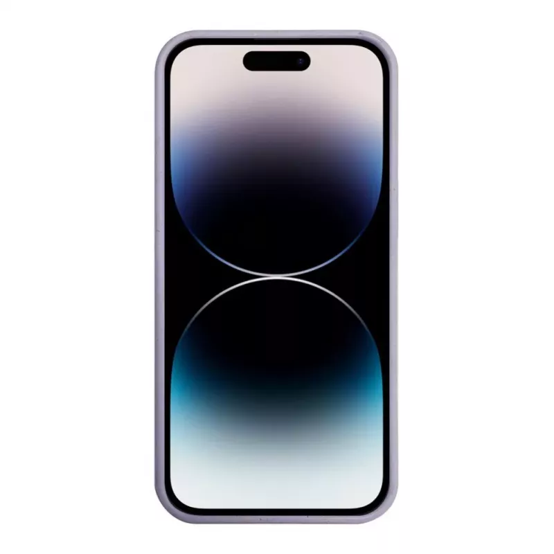 iLike Apple iPhone 14 Pro Silikon-Kunststoffhülle Eco Print Design Blume Lila
