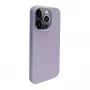 iLike Apple iPhone 14 Pro Silikon-Kunststoffhülle Eco Print Design Blume Lila