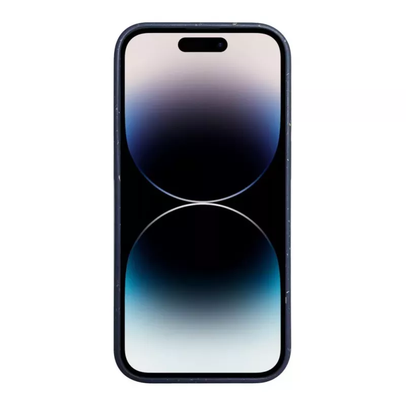 iLike Apple iPhone 14 Pro Max Silikon-Kunststoff-Hülle Eco Print Design Blau