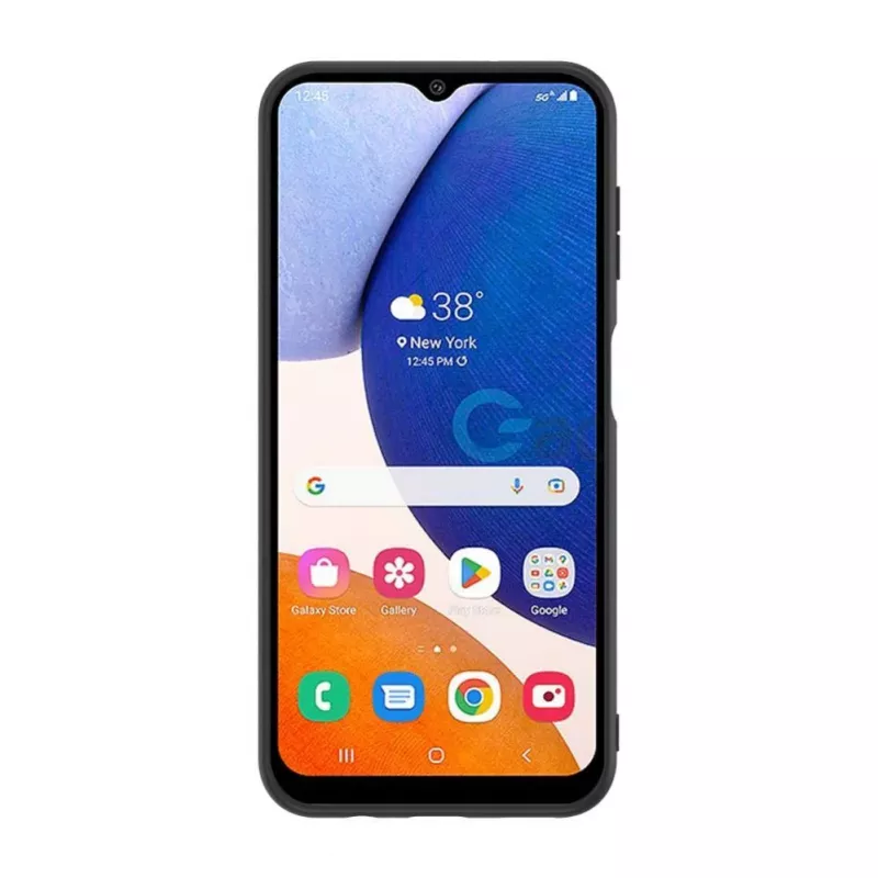 iLike Samsung Galaxy A14 5G Kunstleder-Rückseite Schwarz