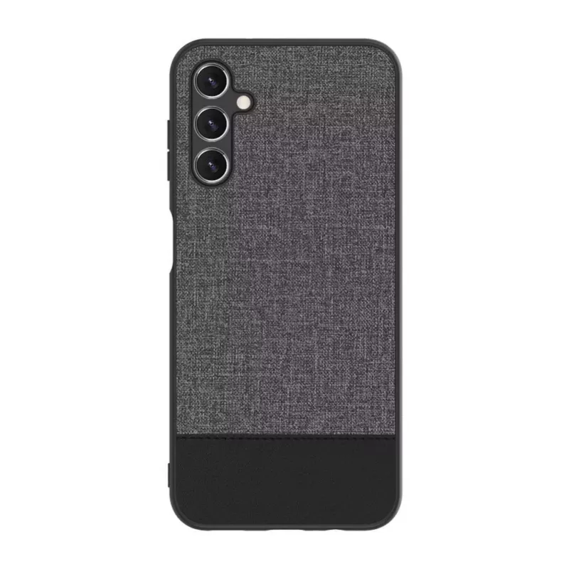 iLike Samsung Galaxy A14 5G Plastic Leather Back Cover Gray