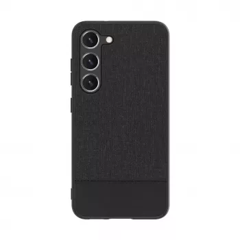 iLike Samsung Galaxy S23 Kunstleder-Rückseitencover Schwarz