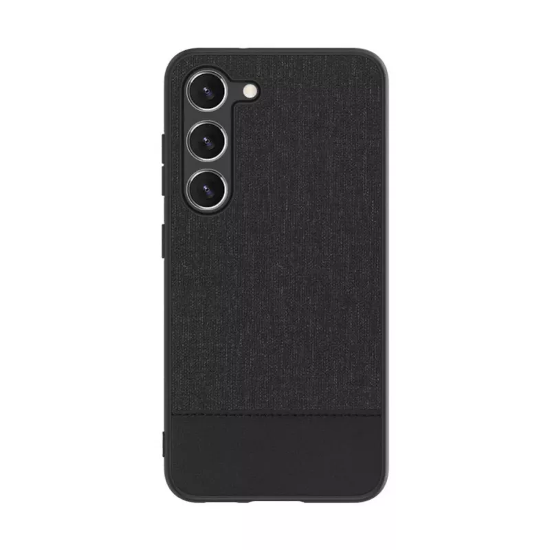 iLike Samsung Galaxy S23 Kunstleder-Rückseitencover Schwarz