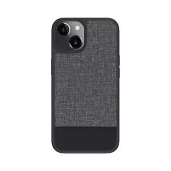 iLike Apple iPhone 14 Plastic Leather Back Cover Grau