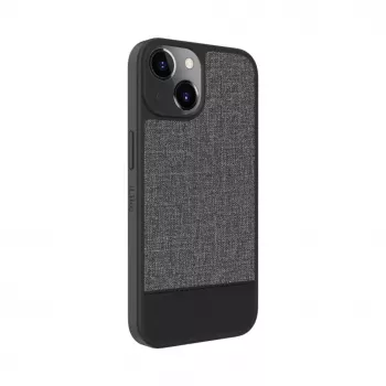 iLike Apple iPhone 14 Plastic Leather Back Cover Grau