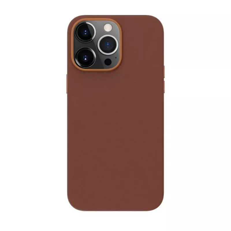 EVELATUS Apple iPhone 13 Pro Genuine Leather Case with MagSafe Braun