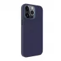 Evelatus Apple iPhone 13 Pro Genuine Leather Case with MagSafe Blau