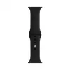 Evelatus Apple Watch 42/44/45mm Silikon Loop Armband (S/M 110mm) Schwarz
