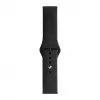 Evelatus 20mm Silikon-Loop-Uhrenarmband (S/M 110mm) Schwarz