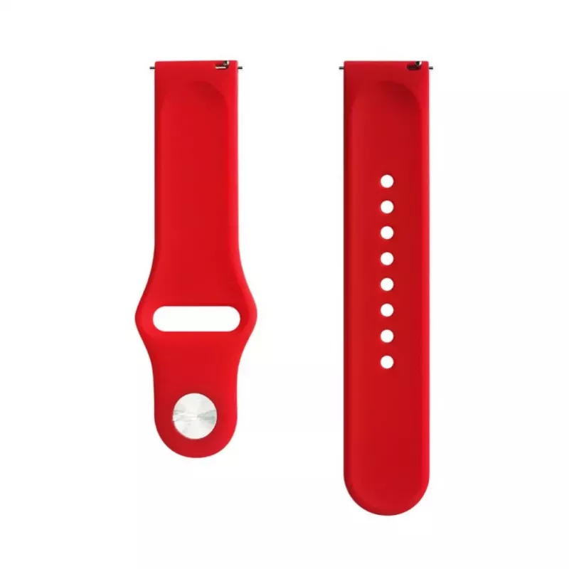 Evelatus 22mm Silikon Loop Armband (S/M 110mm) Rot