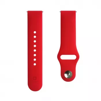 Evelatus 22mm Silikon Loop Armband (S/M 110mm) Rot