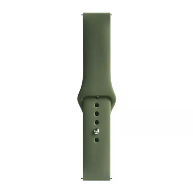 Evelatus Watch 22mm Silicone Loop Watch Strap (S/M 110mm) Olive