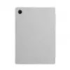 Evelatus Galaxy Tab A8 10.5 (2021) Book Cover mit Imitat-Mikrofaser-Innenfutter Silber