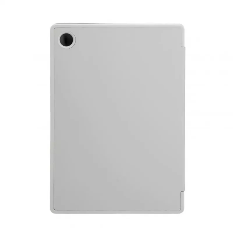 Evelatus Galaxy Tab A8 10.5 (2021) Book Cover mit Imitat-Mikrofaser-Innenfutter Silber