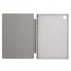 Evelatus Galaxy Tab A8 10.5 (2021) Book Cover mit Imitat-Mikrofaser-Innenfutter Silber