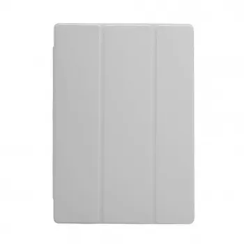 Evelatus Galaxy Tab A8 10.5 (2021) Book Cover mit Imitat-Mikrofaser-Innenfutter Silber
