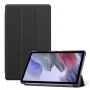Evelatus Galaxy Tab A7 Lite Book Case mit Imitat-Mikrofaser-Innenleben Schwarz
