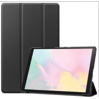 Evelatus Galaxy Tab A7 10.4 (2022) Folio Case mit Imitat-Mikrofaser-Innenfutter - Schwarz