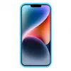 Evelatus Apple iPhone 15 Premium Soft Touch Silikonhülle Cyan Blau