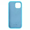 Evelatus Apple iPhone 15 Premium Soft Touch Silikonhülle Cyan Blau