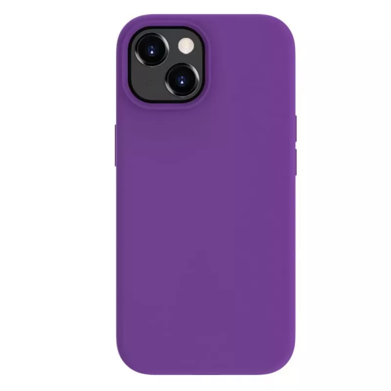 Evelatus Apple iPhone 15 Plus Premium Soft Touch Silikonhülle Tiefes Lila