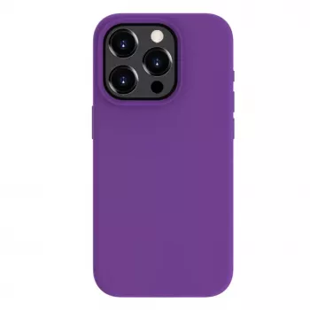 Evelatus Apple iPhone 15 Pro Premium Soft Touch Silicone Case Deep Purple