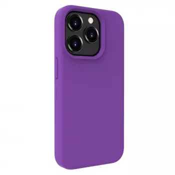 Evelatus Apple iPhone 15 Pro Premium Soft Touch Silicone Case Deep Purple