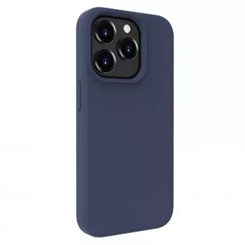 Evelatus Apple iPhone 15 Pro Premium Soft Touch Silikonhülle Mitternachtsblau