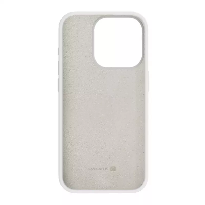 Evelatus Apple iPhone 15 Pro Max Premium Soft Touch Silikonhülle Weiß