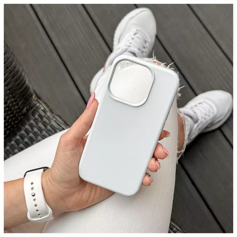 Evelatus Apple iPhone 15 Pro Max Premium Soft Touch Silikonhülle Weiß