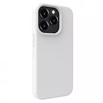 Evelatus Apple iPhone 15 Pro Max Premium Soft Touch Silikonhülle Weiß