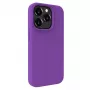 Evelatus Apple iPhone 15 Pro Premium MagSafe Soft Touch Silikonhülle Tiefes Lila
