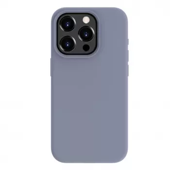 Evelatus Apple iPhone 15 Pro Max Premium MagSafe Soft Touch Silikonhülle Lavendelgrau
