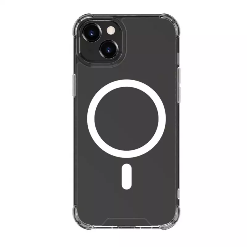 Evelatus Apple iPhone 15 Stoßfeste Hülle mit MagSafe Transparent