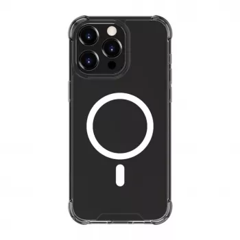 Evelatus Apple iPhone 15 Pro Max Stoßfeste Hülle mit MagSafe Transparent