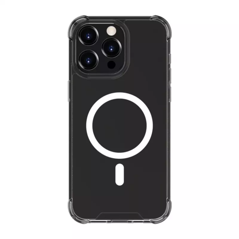 Evelatus Apple iPhone 15 Pro Max Stoßfeste Hülle mit MagSafe Transparent