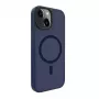 Evelatus Apple iPhone 15 Hybrid Case mit MagSafe PC+TPU Dunkelblau