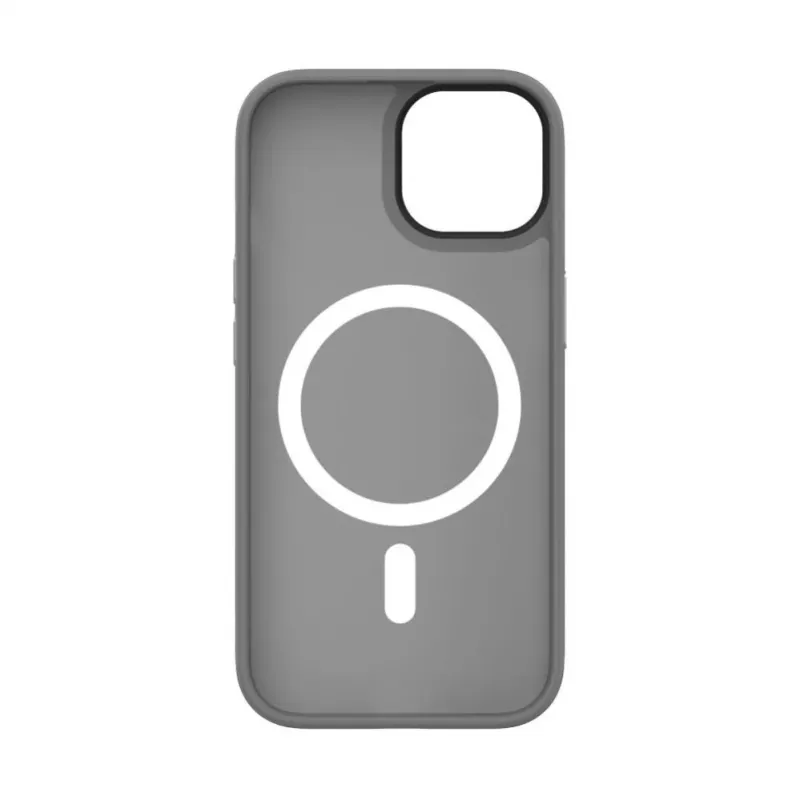 Evelatus Apple iPhone 15 Hybrid Case mit MagSafe PC+TPU Silber