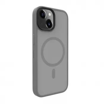 Evelatus Apple iPhone 15 Hybrid Case mit MagSafe PC+TPU Silber