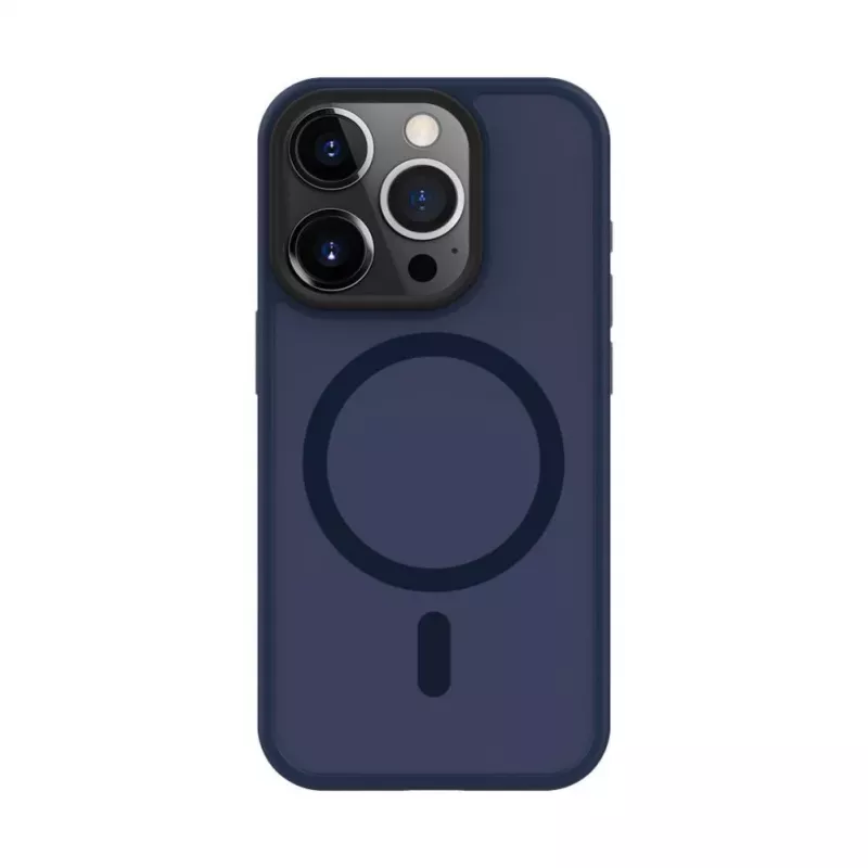 Evelatus Apple iPhone 15 Pro Hybrid Case mit MagSafe und Kameraschutz PC+TPU Dunkelblau