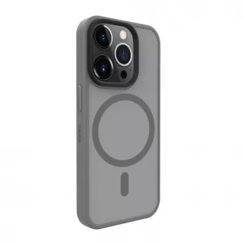 Evelatus Apple iPhone 15 Pro Hybrid Case mit MagSafe PC+TPU Silber