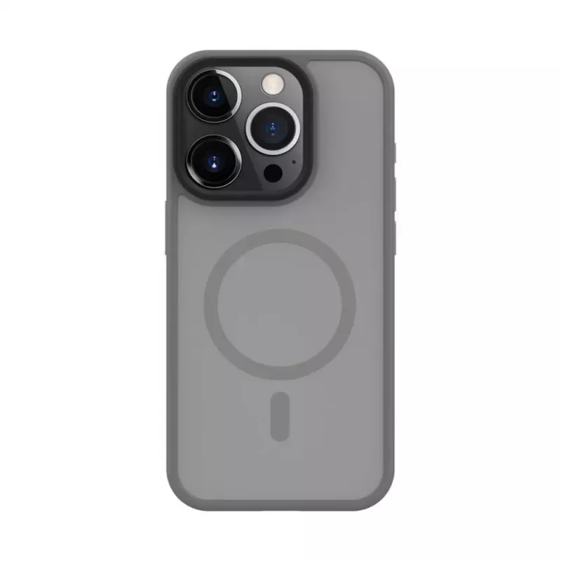 Evelatus Apple iPhone 15 Pro Max Hybrid Case mit MagSafe PC+TPU Silber