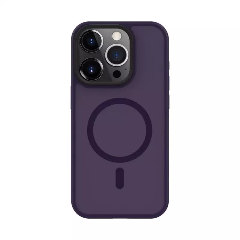 Evelatus Apple iPhone 15 Pro Max Hybrid Case mit MagSafe PC+TPU Deep Purple