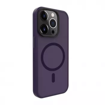 Evelatus Apple iPhone 15 Pro Max Hybrid Case mit MagSafe PC+TPU Deep Purple