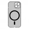 Evelatus Apple iPhone 15 Clear Case mit MagSafe und Kameraschutz Transparent Black